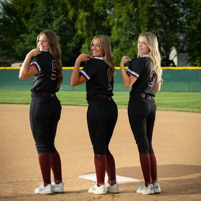 Idaho Batbusters 16U softball players showing jersey numbers