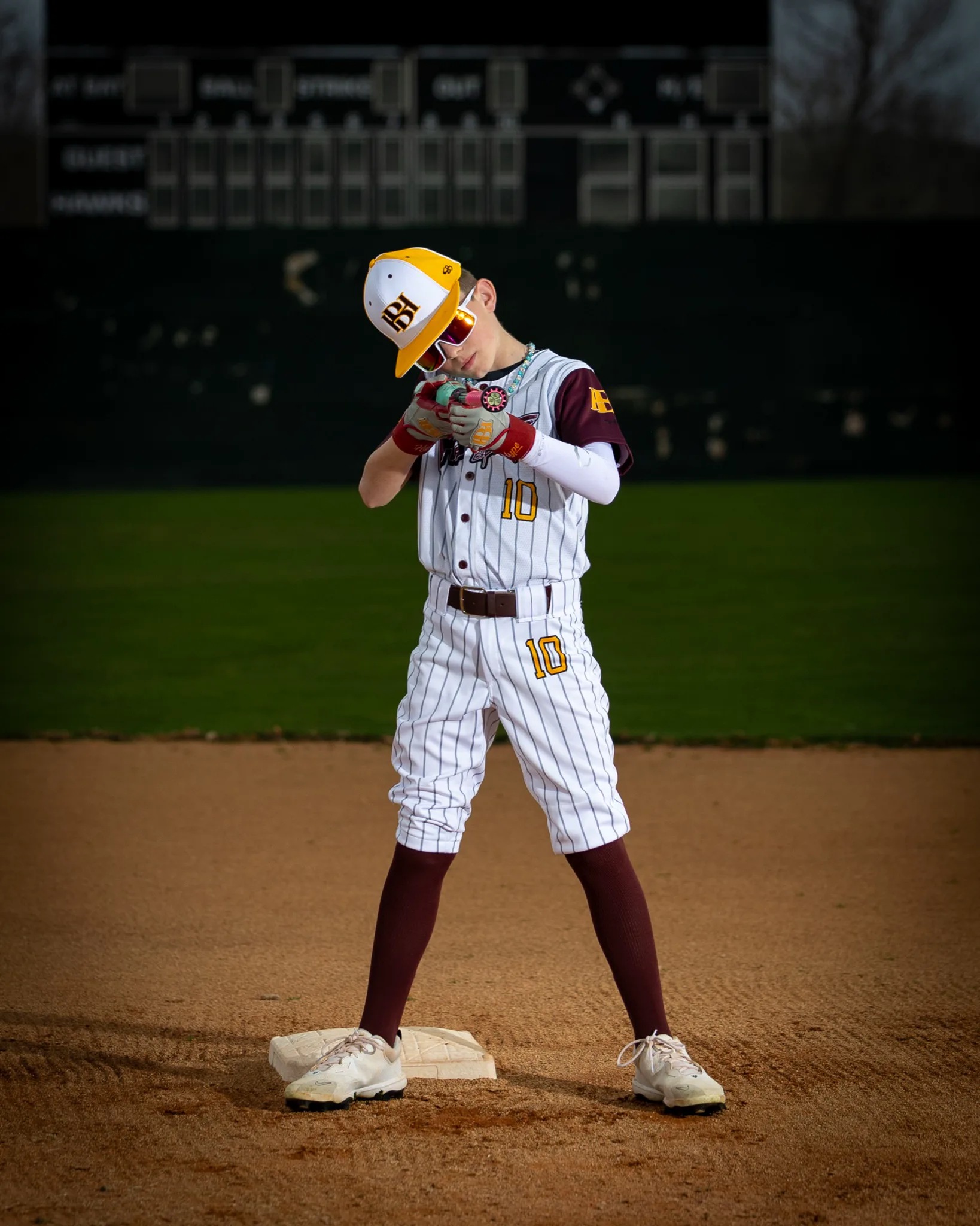 Idaho Hype Baseball player portrait, Boise Hawks Memorial Stadium