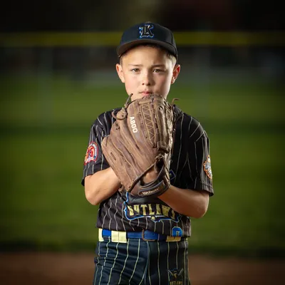 Kuna Outlaws baseball player portrait