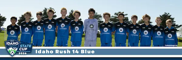 Idaho Rush 14 Blue IYSA team panoramic print sample