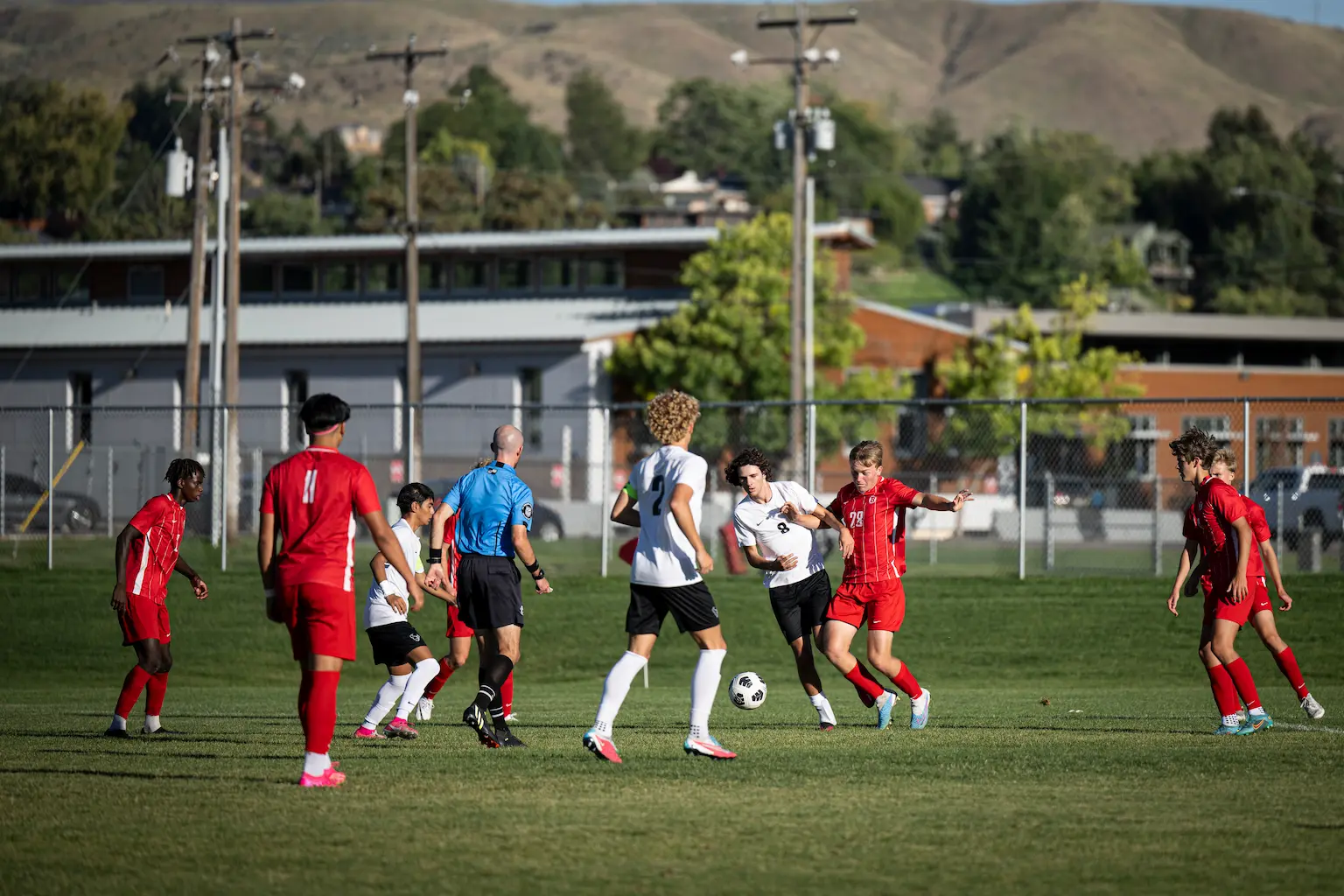 Youth soccer game photography IYSA Spring tournament Idaho