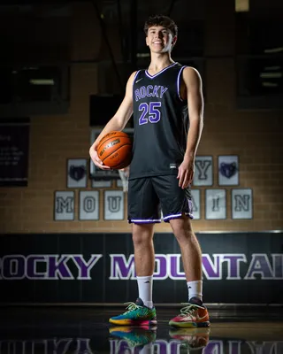 Basketball media day portrait, Rocky Mountain High School, Meridian Idaho