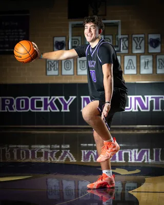 Basketball media day portrait, Rocky Mountain High School, Meridian Idaho