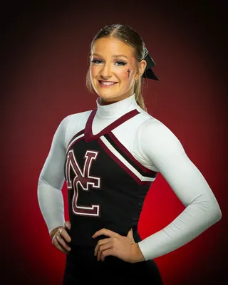 Nampa Christian cheerleader portrait with studio lighting, Treasure Valley Idaho