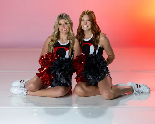 High school cheerleader media day portrait, Treasure Valley Idaho