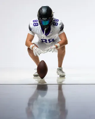 High school football media day portrait with studio lighting, Treasure Valley Idaho