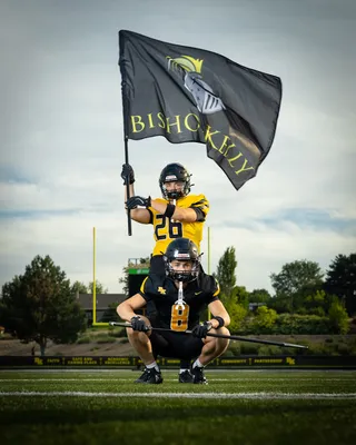 High school football media day portrait with studio lighting, Treasure Valley Idaho