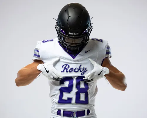 High school football media day portrait with studio lighting, Treasure Valley Idaho