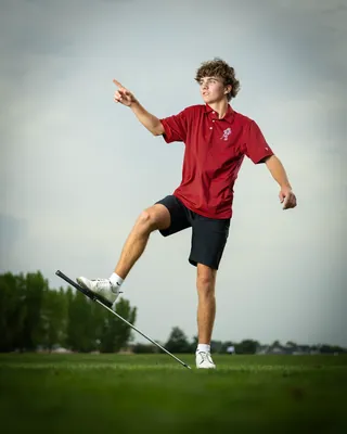 High school golf media day portrait, Treasure Valley Idaho