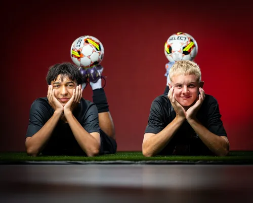 Soccer media day portrait with studio lighting, Treasure Valley Idaho