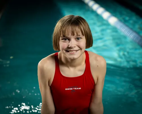 High school swim team media day portrait, Treasure Valley Idaho