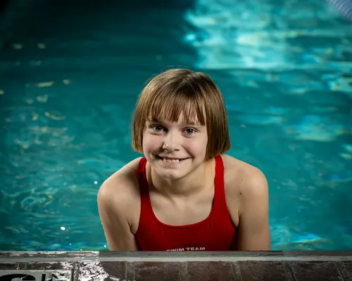 High school swim team media day portrait, Treasure Valley Idaho