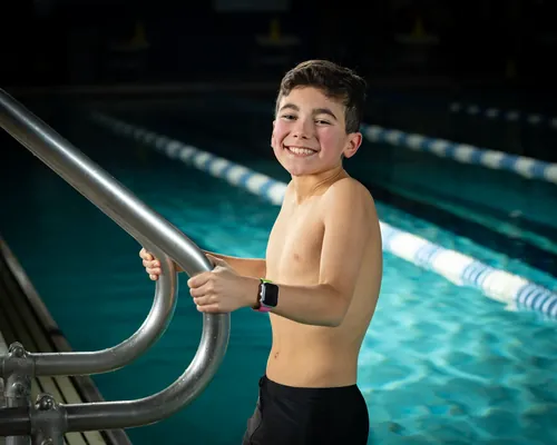 High school swim team media day portrait, Treasure Valley Idaho