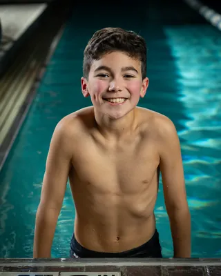 High school swim team media day portrait, Treasure Valley Idaho