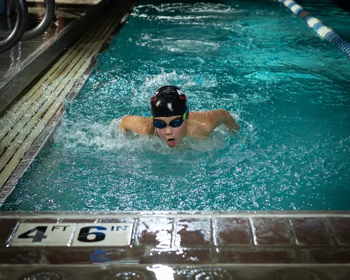 High school swim team media day portrait, Treasure Valley Idaho