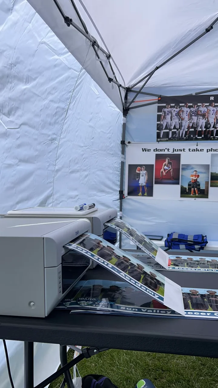 Panoramic prints coming off the line at Simplot Sports Complex