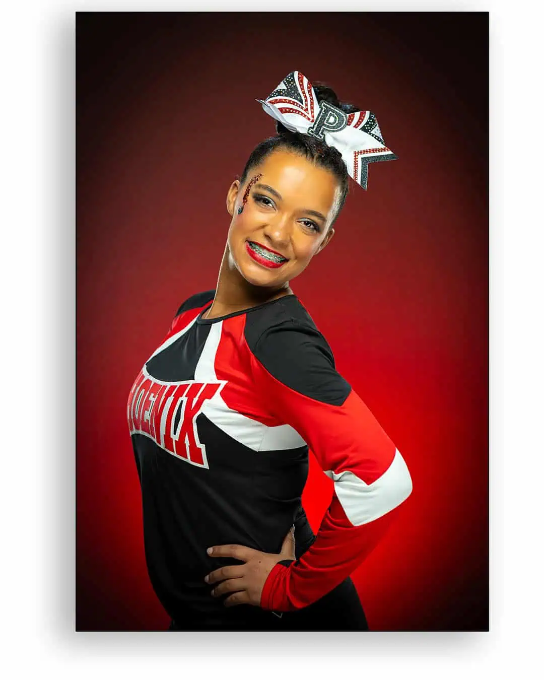 Phoenix cheer competition portrait Idaho