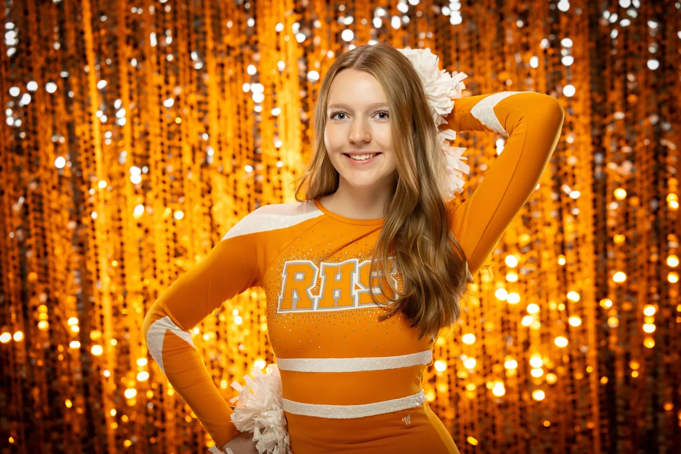 Cheerleader portrait photography Ridgevue High School Nampa Idaho