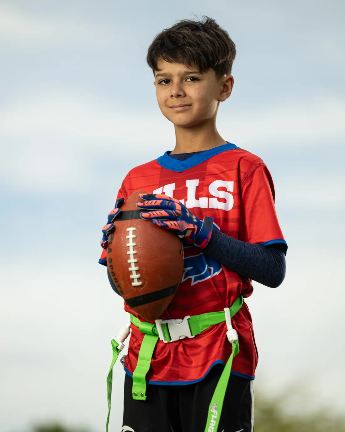Ultimate Athletic League flag football player portrait Treasure Valley Idaho