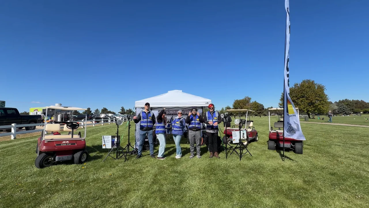 The Shooting Trio crew on-site at Simplot Sports Complex, Boise